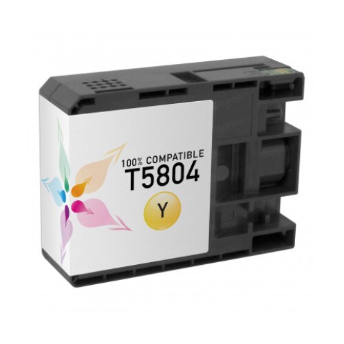 Cartus toner T5804 Yellow 5000 Pag 80 ml Compatibil Epson Stylus Pro 3800 Epson Stylus Pro 3880 Epson Stylus Pro 3880 Designer Edition