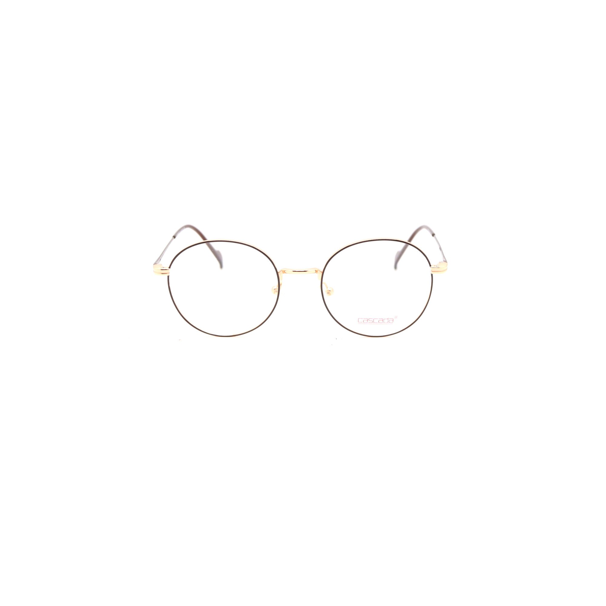 Rame ochelari de vedere, Cascada, Unisex, CLIP9005, 49mm, Auriu/Maro