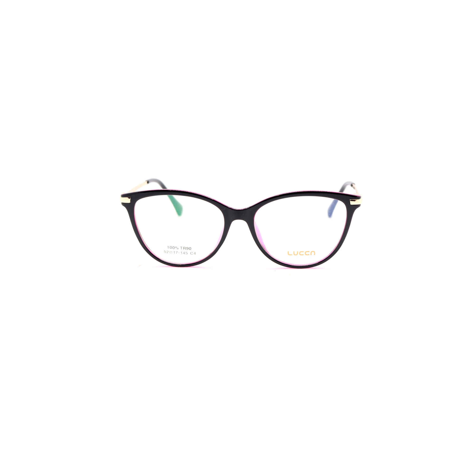 Rame ochelari de vedere, Lucca, Dama, J0002, 52mm, Negru/Mov