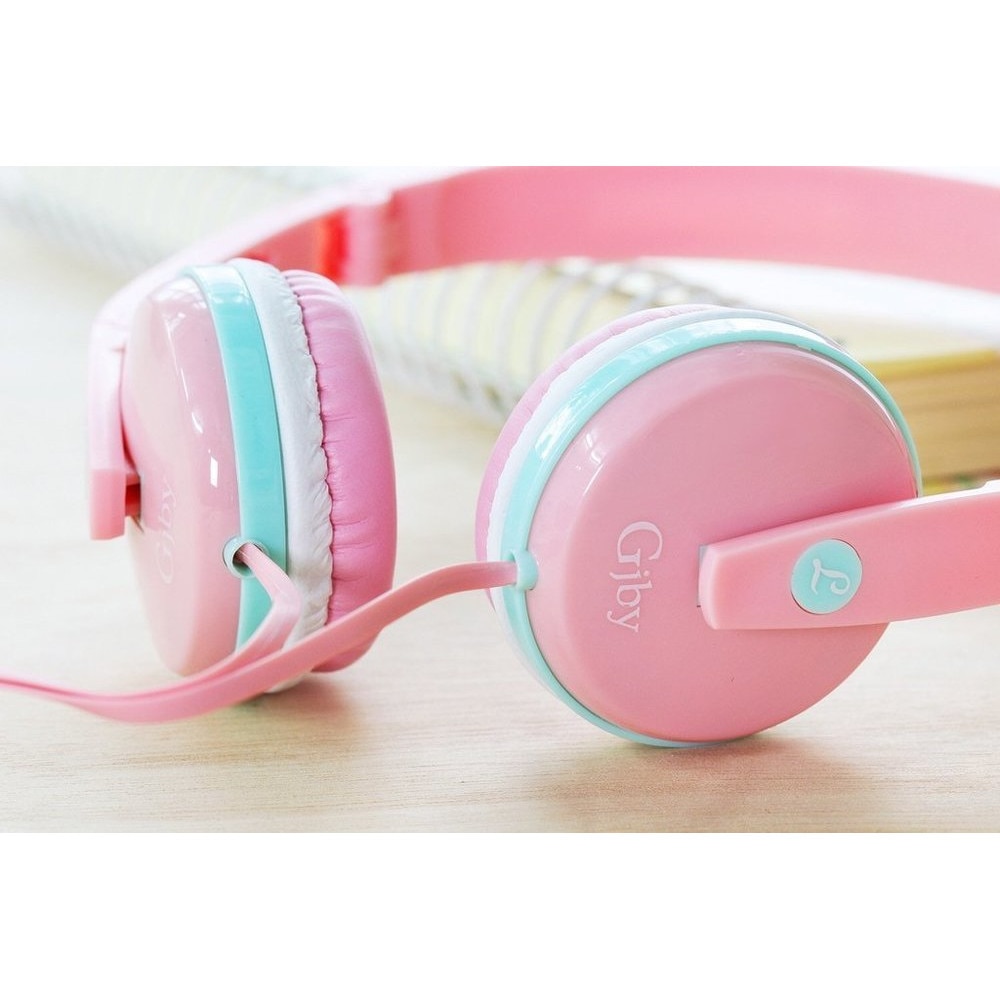 Casti cu fir, GJBY, AUDIO EXTRA BASS, GJ-04, Roz