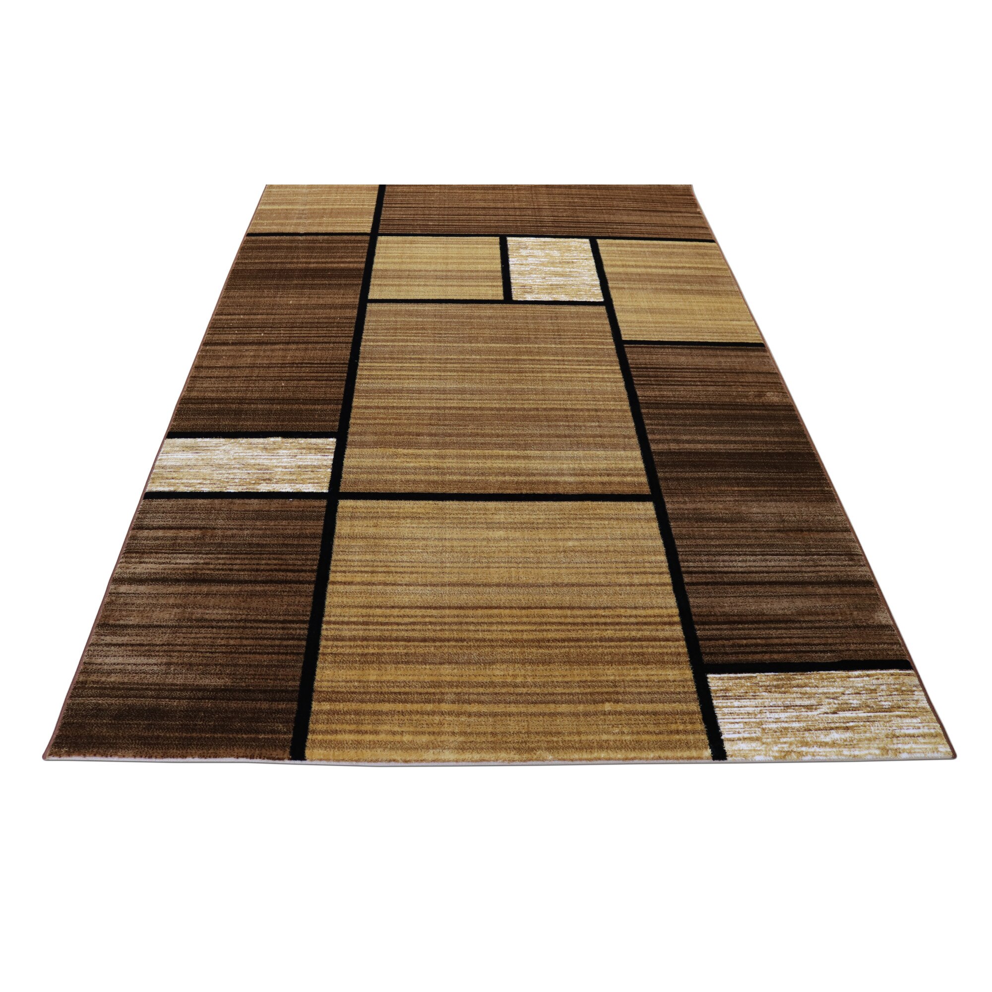 Traversa Covor Gold COLLECTION latime 200 cm -0846 maro/bej