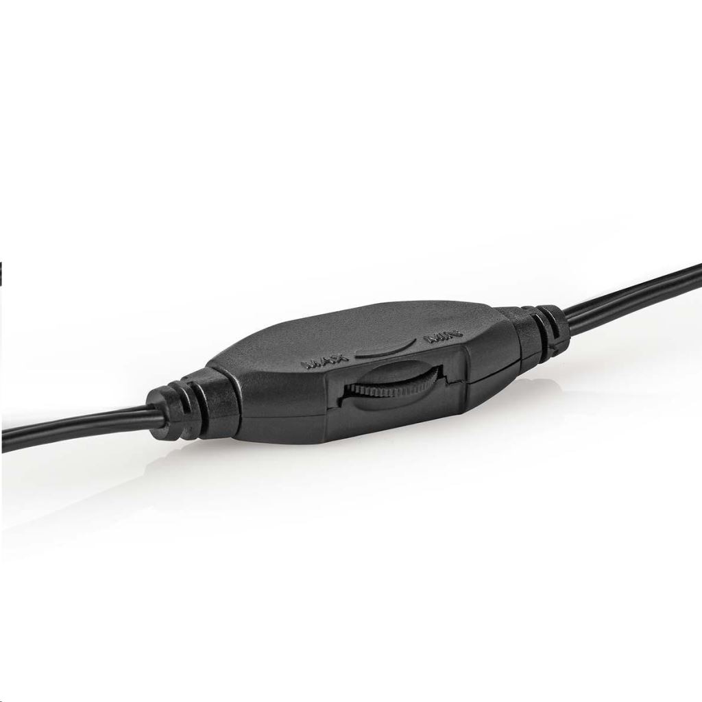 Casti cu fir, Nedis, HPWD1200BK, Bronz/Negru