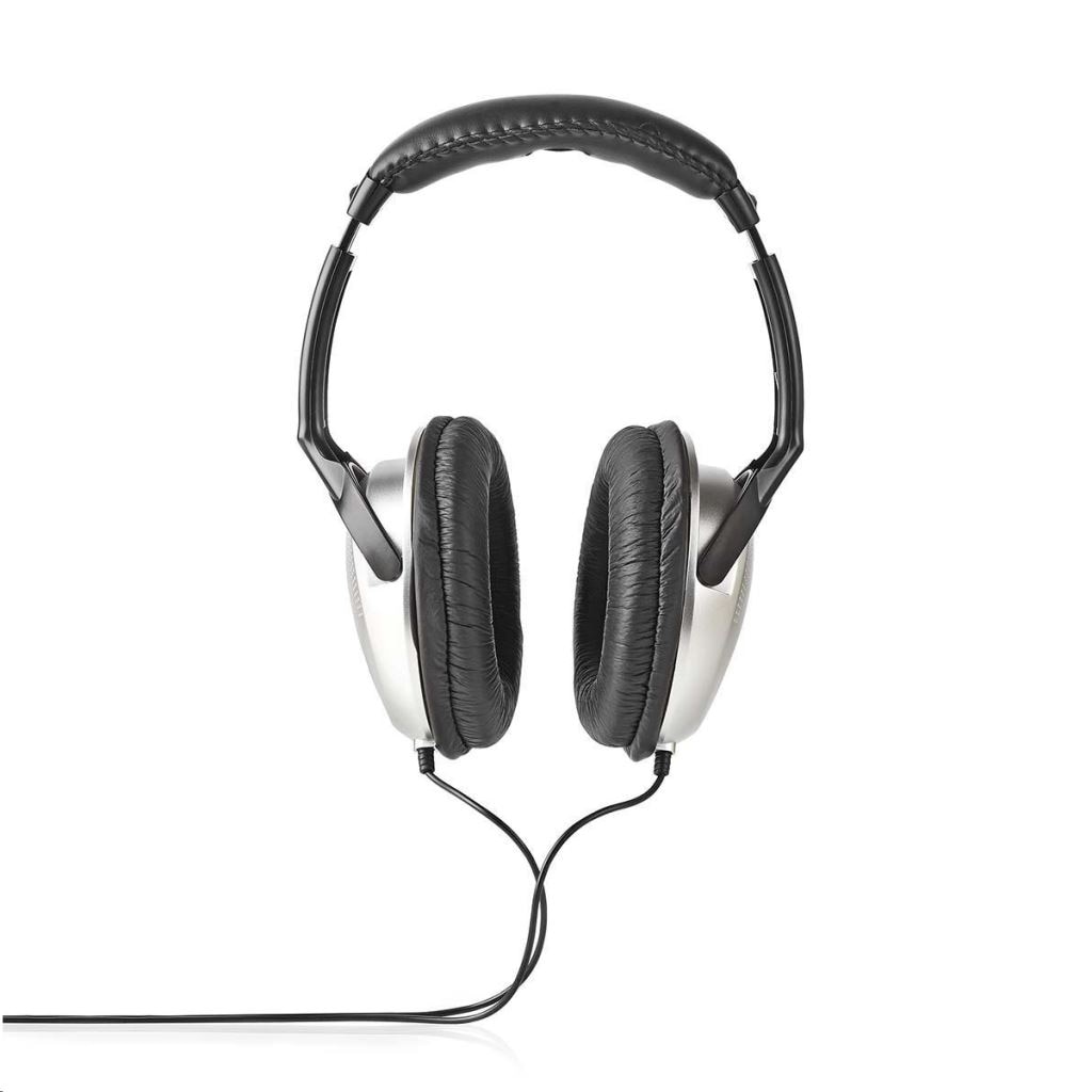 Casti cu fir, Nedis, HPWD1200BK, Bronz/Negru
