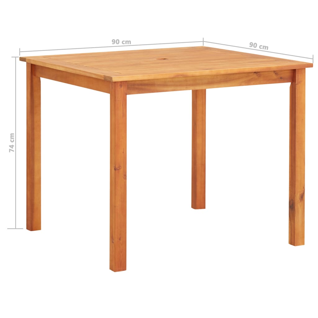 vidaXL tömör akácfa kerti asztal 90 x 90 x 74 cm eMAG.hu vidaXL tömör akácfa kerti asztal 90 x 90 x 74 cm eMAG.hu