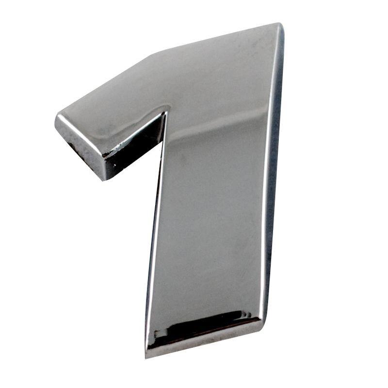 Ornament auto numarul 1, cromat, 28 mm