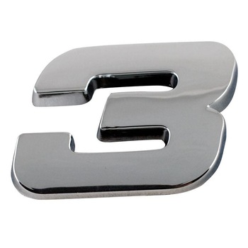 Ornament auto numarul 3, cromat Ornament auto numarul 3, cromat