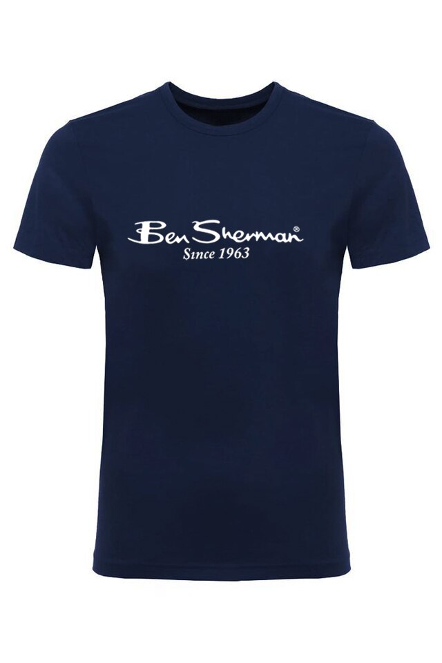 Tricou bumbac Ben Sherman barbati, bleumarin inchis, marimea M