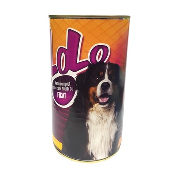 Conserva cu hrana umeda pentru caini cu ficat Lolo, 6 buc x 1240 g Conserva cu hrana umeda pentru caini cu ficat Lolo, 6 buc x 1240 g