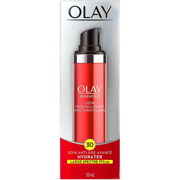 Дневен крем Olay Regenerist 3 Point , С лифтинг ефект, Слънцезащита SPF30, 50 мл