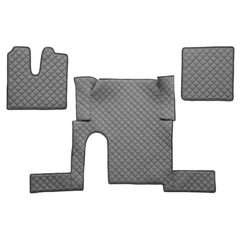 Set 3 covorase camion F-Core, Piele-ECO, pentru MAN TGX, transmisie manuala, 1 sertar, Gri Set 3 covorase camion F-Core, Piele-ECO, pentru MAN TGX, transmisie manuala, 1 sertar, Gri