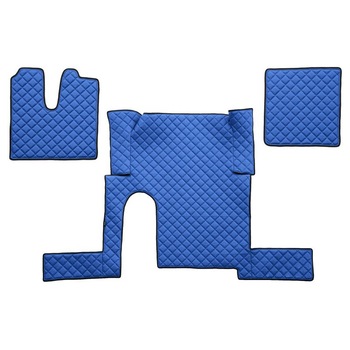 Set 3 covorase camion F-Core, Piele-ECO, pentru MAN TGX, transmisie manuala, 1 sertar, Albastru Set 3 covorase camion F-Core, Piele-ECO, pentru MAN TGX, transmisie manuala, 1 sertar, Albastru