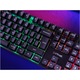 Клавиатура gaming Trust GXT 835 Azor, 3-цветни осветени клавиши, анти-духове, LED осветление, 12 мултимедийни клавиша, черна