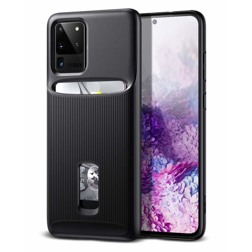 Carcasa ESR Wallet Armor Case cu Card Holder for Galaxy S20 Ultra, Black