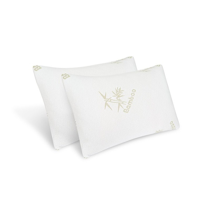 Set 2 perne Bambus Memory foam, 50x70 cm