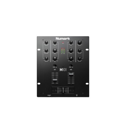 Mixer analog 2 canale, Numark M101USB, Egalizator, 4 x RCA, negru, Jack 3.5 mm