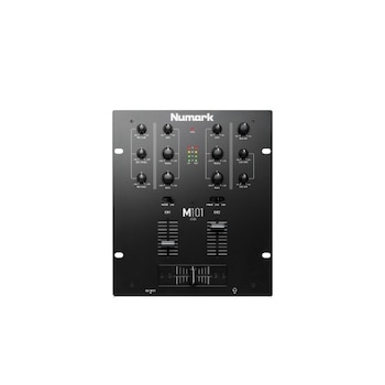 Mixer analog 2 canale, Numark M101, Egalizator, Negru, EQ 2 benzi, intrare microfon, Jack 6.3 mm Mixer analog 2 canale, Numark M101, Egalizator, Negru, EQ 2 benzi, intrare microfon, Jack 6.3 mm