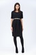 Rochie crep Donatella, Negru Sense, 44