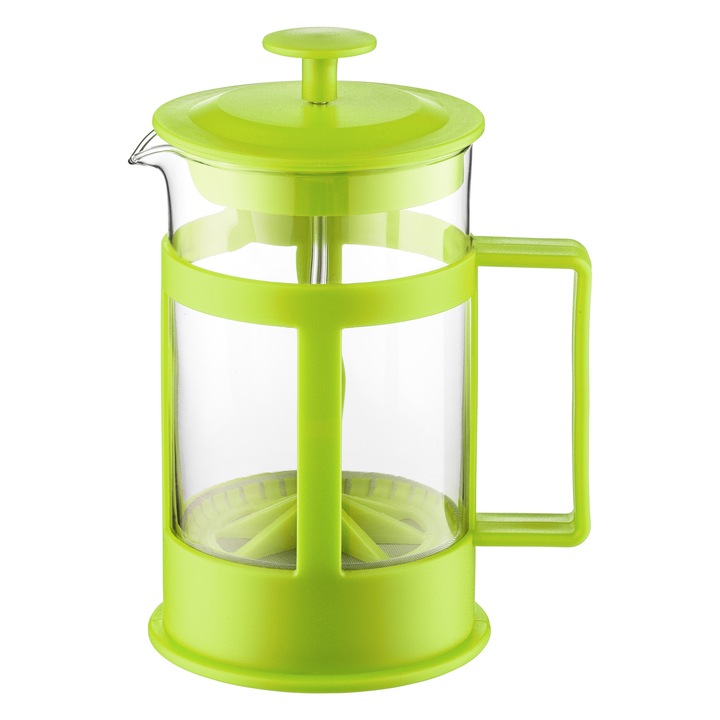 Infuzor ceai/cafea DOMOTTI Lungo, 600ml, verde, sticla