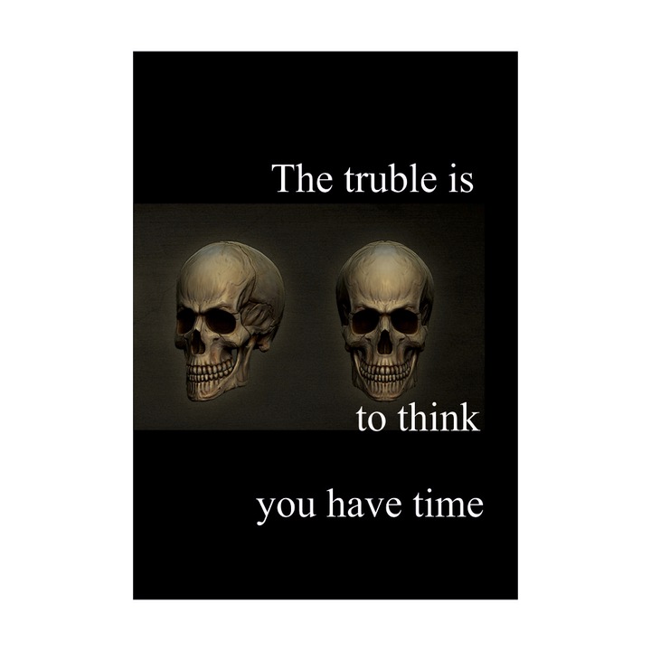 Caiet tip Bullet Journal "skull", A5,puncte interior, PaperYork, 36 file, multicolor