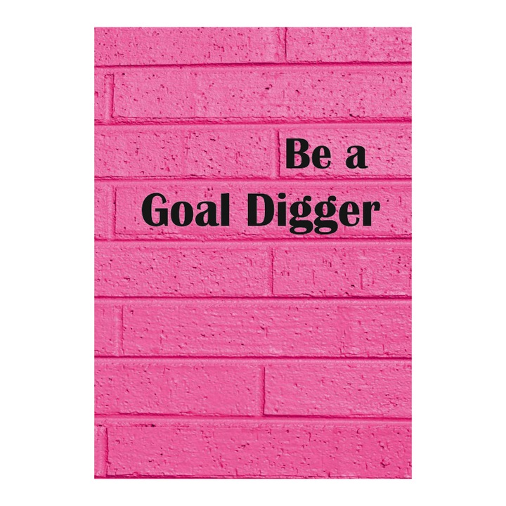 Caiet tip Bullet Journal "goal digger", A5, puncte interior, PaperYork, 36 file