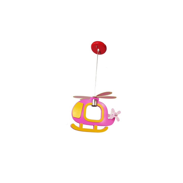 Lustra E27 Heli Pink Kidoo