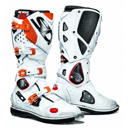 Cizme Enduro Motocross Sidi Crossfire 2 alb/portocaliu 48