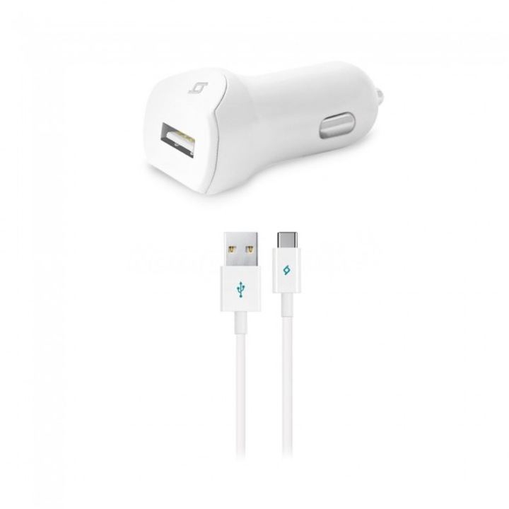 Incarcator pentru masina SpeedCharger TTEC USB 2.1A incl. Cablu tip C