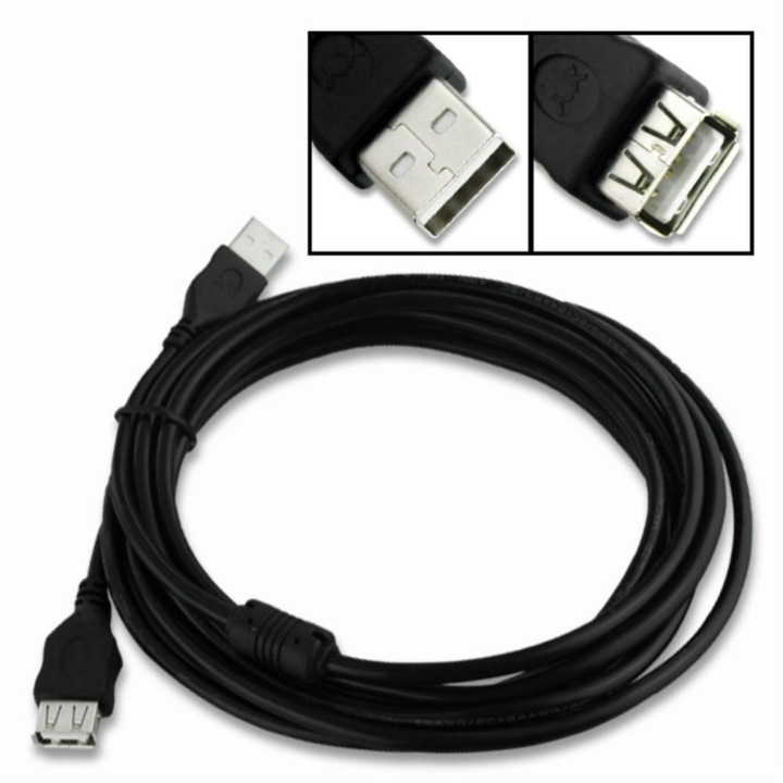 Кабел USB2.0 удължител - мъжко/женско 1,5м Digital One SP00030 Качествен Quality Cable USB2.0 type A-A M/F,1.5m