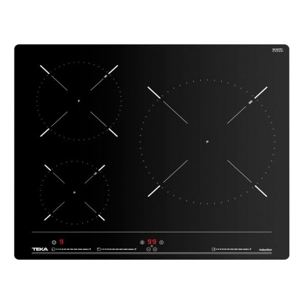 Plita cu inductie Teka IBC63010, 60 cm, 3 zone pentru gatit, Negru