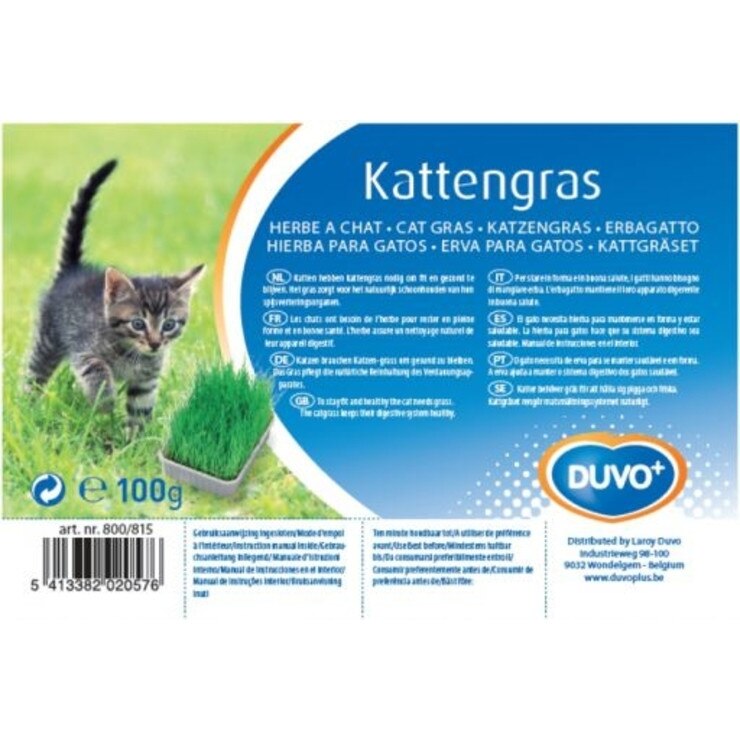 Iarba pentru pisici, Duvo+, 100g