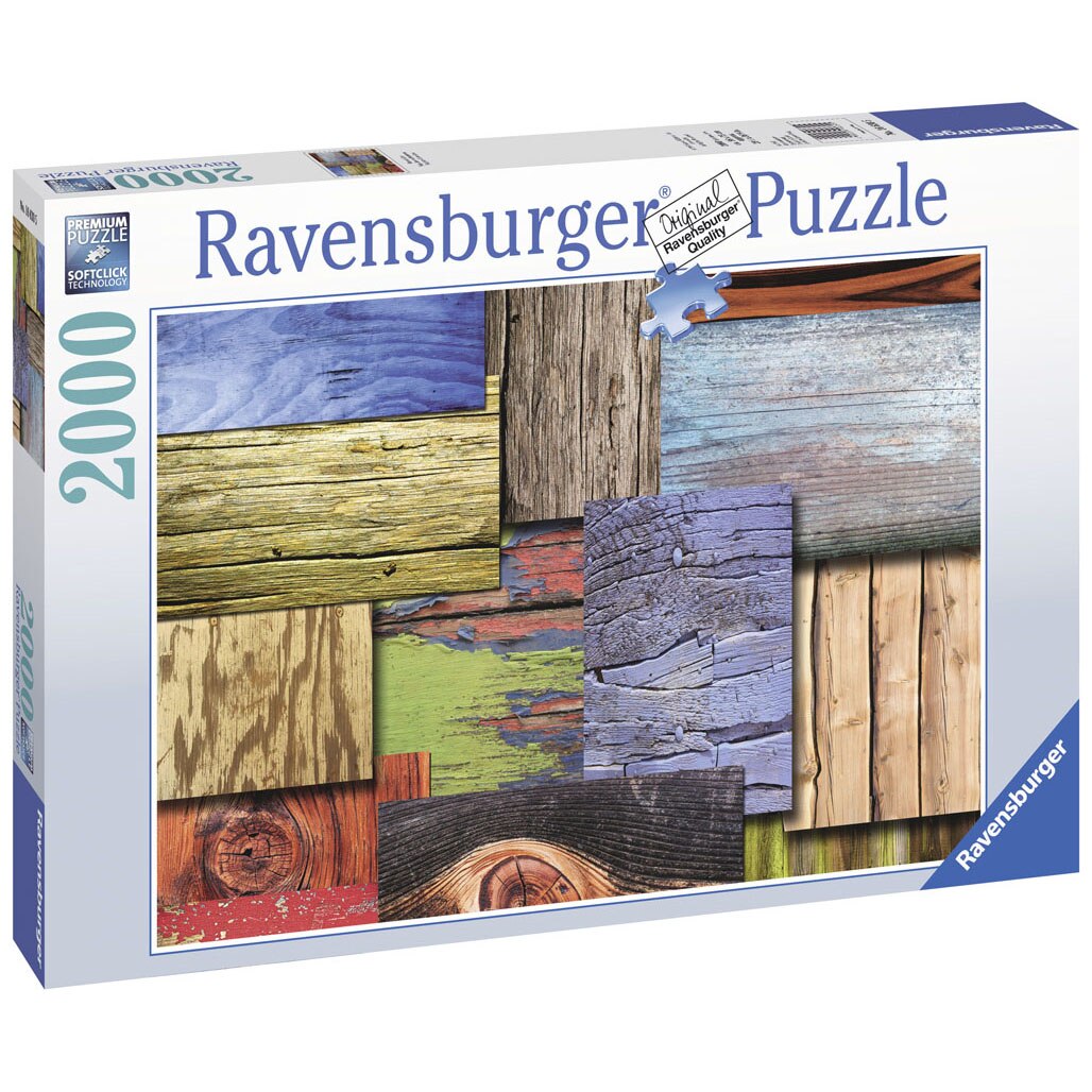 Puzzle Ravensburger - Bucati de lemn, 2000 piese