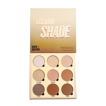 Paleta de conturare Makeup Revolution Obsession Throw Shade, 9x 2.2 g Paleta de conturare Makeup Revolution Obsession Throw Shade, 9x 2.2 g