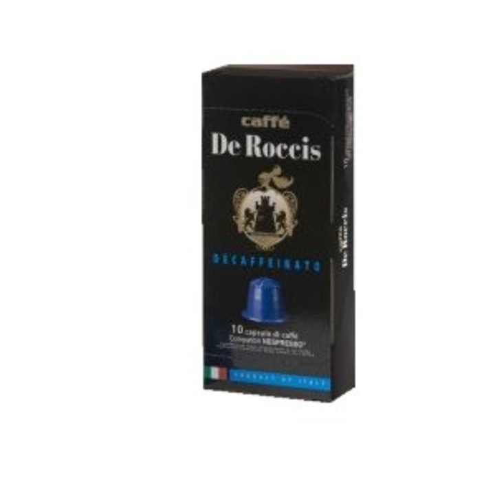 Caffé De Roccis Nespresso Kompatibilis Decaffeinato Kapszula, 10 db