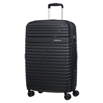 Troler spinner 68cm extensibil negru, American tourister, aero racer Troler spinner 68cm extensibil negru, American tourister, aero racer