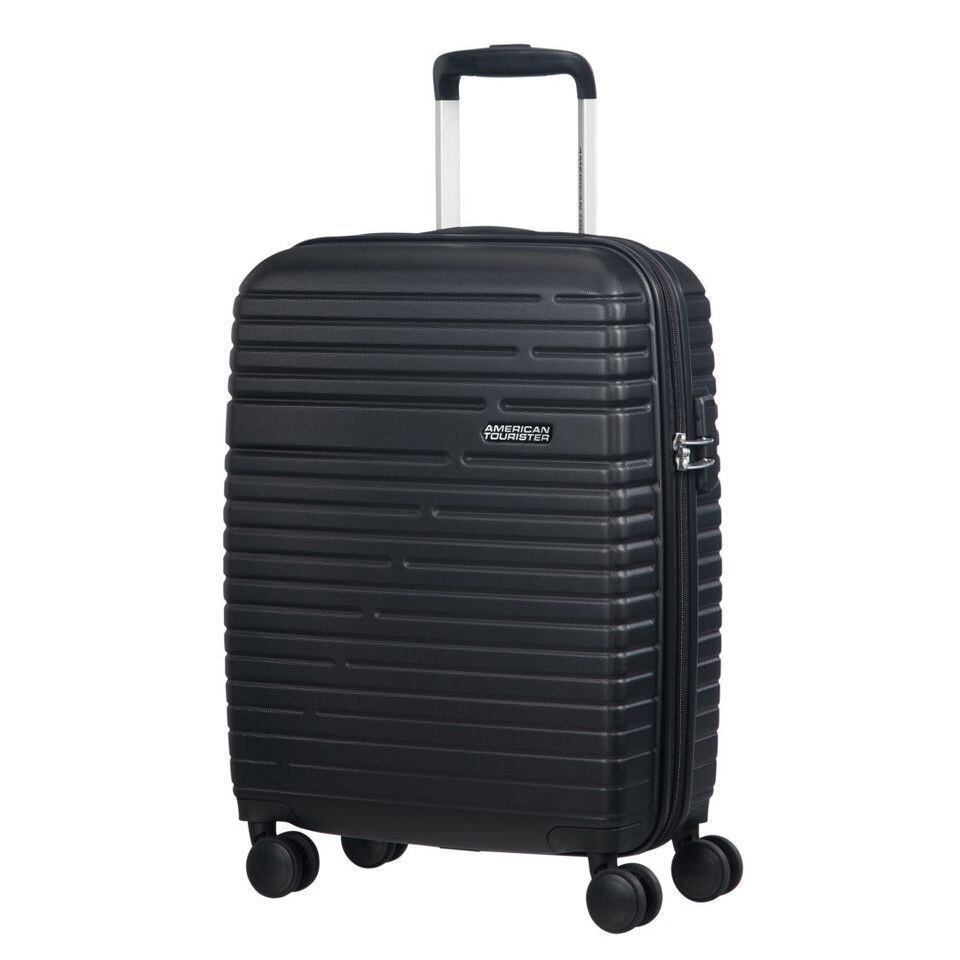 Troler spinner 55cm negru jet, American tourister, aero racer
