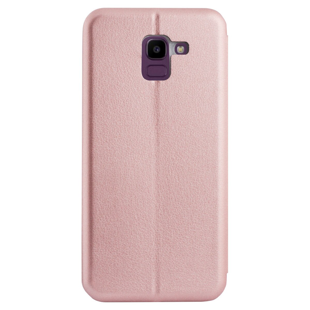 Husa book satinat Samsung Galaxy J6 2018, Contakt Roz