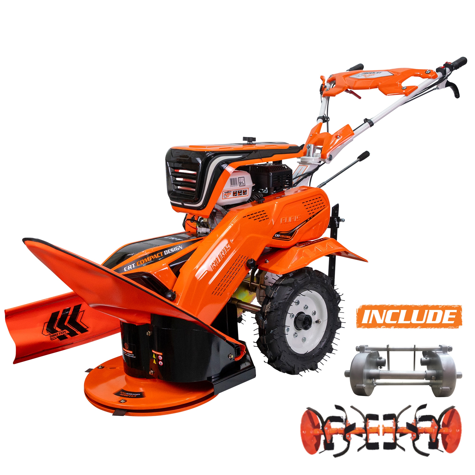 Motocultor cu sistem de cosit RURIS 7800CRT, 7 CP, 4 timpi, 208 CC