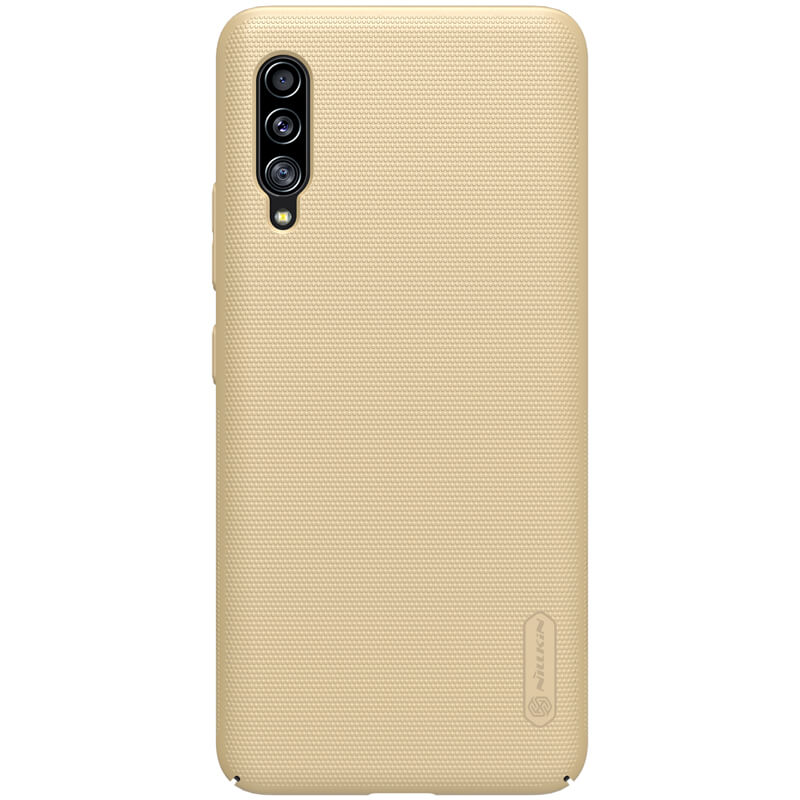 Husa protectie spate din plastic texturat auriu, pentru Samsung Galaxy A90 5G- Nillkin Frosted Shield