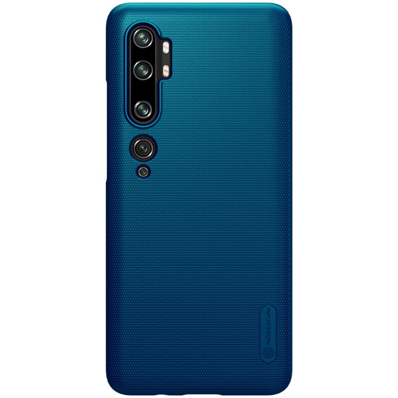 Husa protectie spate din plastic texturat albastru, pentru Xiaomi Mi CC9 Pro/Mi Note 10/ Note 10 Pro- Nillkin Frosted Shield