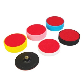 Set 6 piese bureti polisat, talpa sustinere, 150 x 50mm, M14, Silverline Set 6 piese bureti polisat, talpa sustinere, 150 x 50mm, M14, Silverline