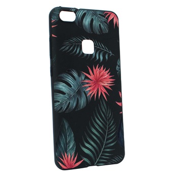 Husa de protectie Flori tropicale, pentru Huawei P10 Lite, rezistenta la uzura, anti-alunecare, din silicon Premium, B497 Husa de protectie Flori tropicale, pentru Huawei P10 Lite, rezistenta la uzura, anti-alunecare, din silicon Premium, B497