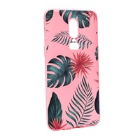 Husa de protectie Flori tropicale, pentru OnePlus 6, rezistenta la uzura, anti-alunecare, din silicon Premium, P497