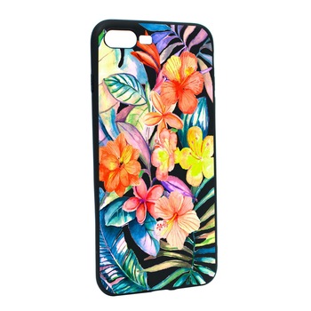 Husa de protectie Flori tropicale, pentru Apple iPhone 7 Plus / 8 Plus, rezistenta la uzura, anti-alunecare, din silicon Premium, B498 Husa de protectie Flori tropicale, pentru Apple iPhone 7 Plus / 8 Plus, rezistenta la uzura, anti-alunecare, din silicon Premium, B498