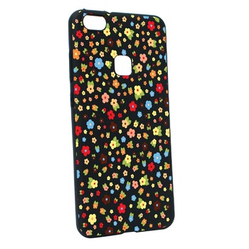 Husa de protectie Happy Flowers, pentru Huawei P10 Lite, rezistenta la uzura, anti-alunecare, din silicon Premium, B501 Husa de protectie Happy Flowers, pentru Huawei P10 Lite, rezistenta la uzura, anti-alunecare, din silicon Premium, B501