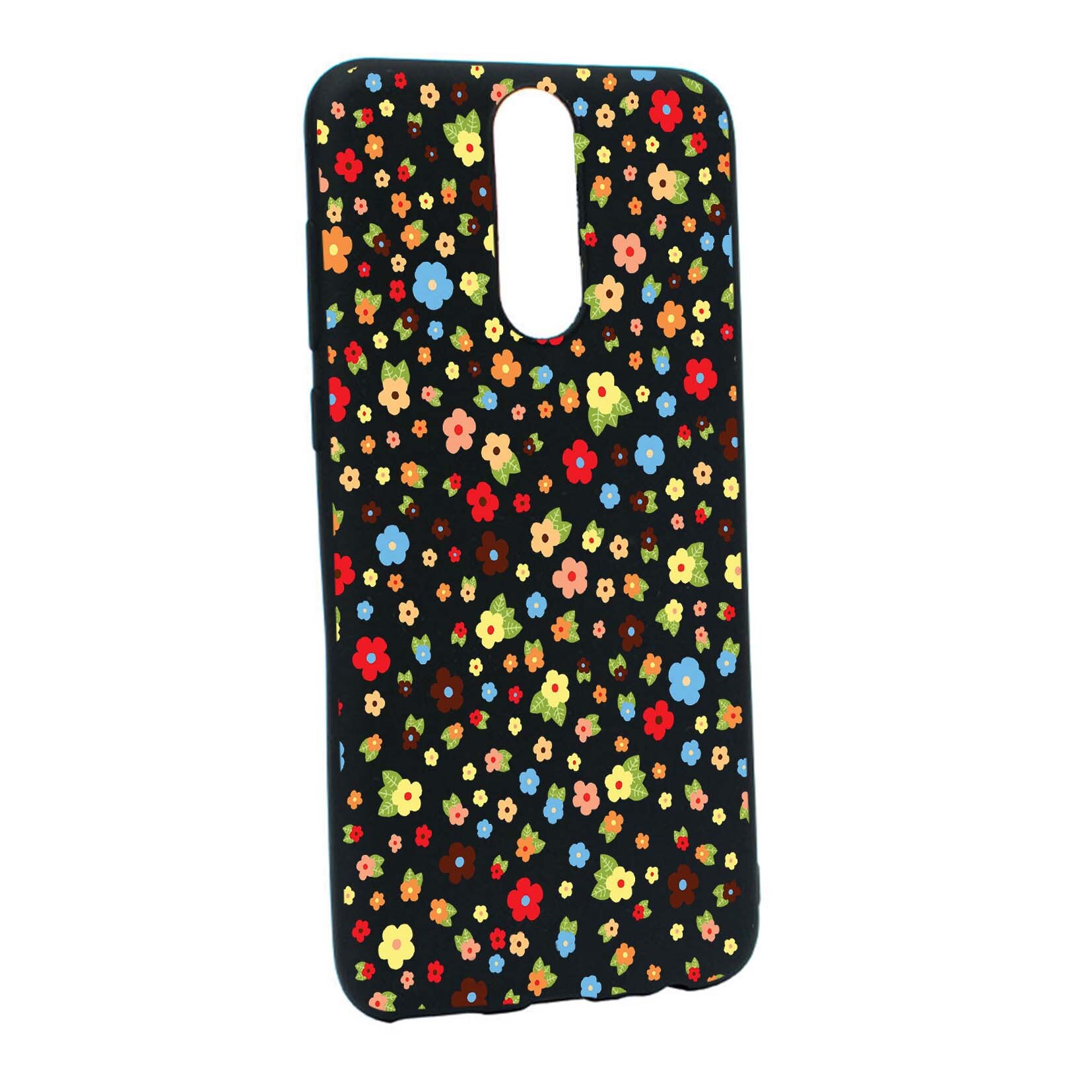 Husa de protectie Happy Flowers, pentru Huawei Mate 10 Lite, rezistenta la uzura, anti-alunecare, din silicon Premium, B501