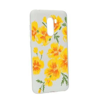 Husa de protectie Flori, culorile de pastel, pentru Xiaomi PocoPhone F1, rezistenta la uzura, anti-alunecare, din silicon Premium, W502 Husa de protectie Flori, culorile de pastel, pentru Xiaomi PocoPhone F1, rezistenta la uzura, anti-alunecare, din silicon Premium, W502