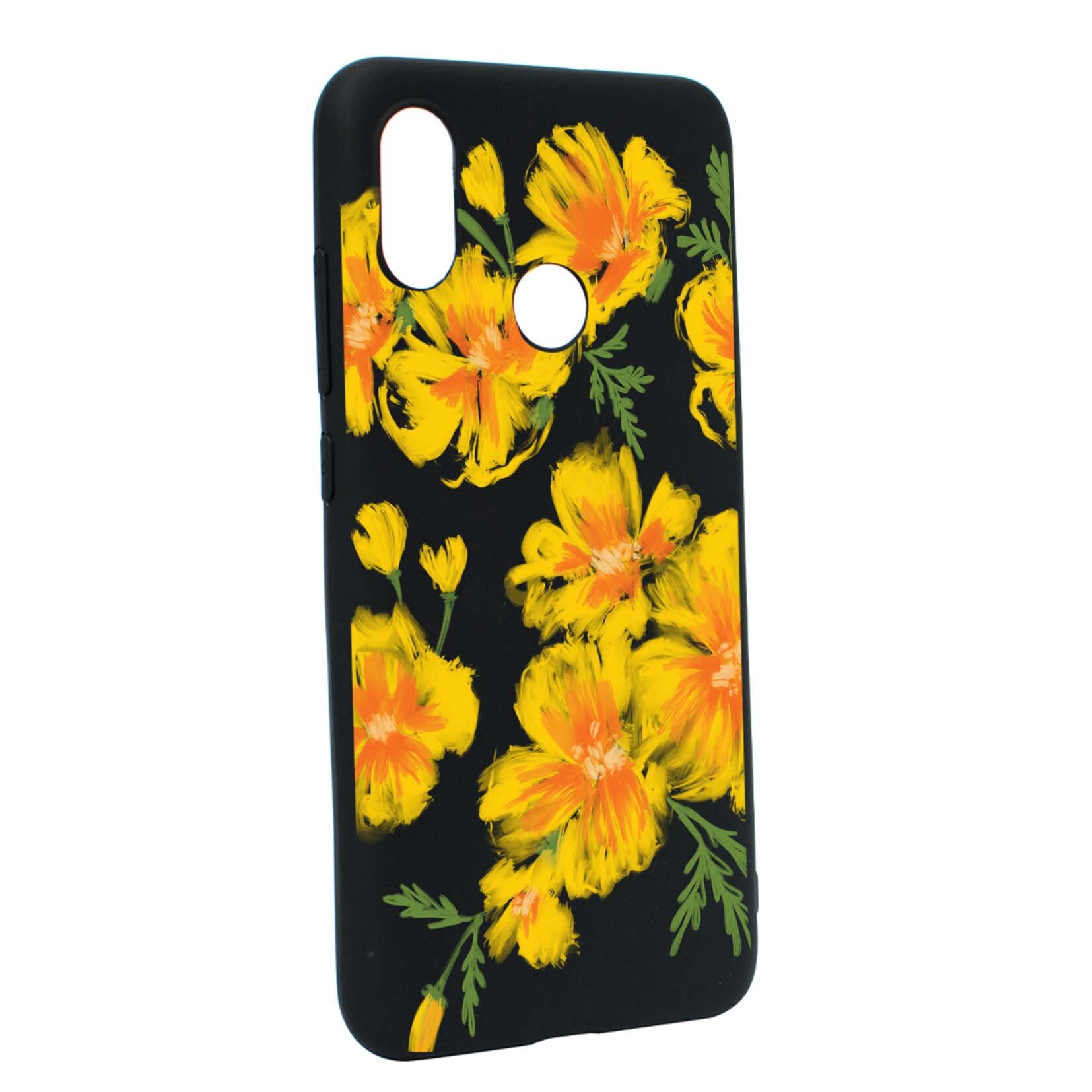Husa de protectie Flori, culorile de pastel, pentru Xiaomi Mi A2 Lite / Redmi 6 Pro, rezistenta la uzura, anti-alunecare, din silicon Premium, B502