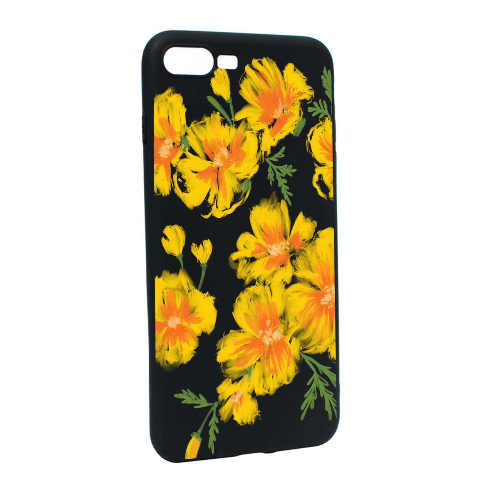 Husa de protectie Flori, culorile de pastel, pentru Apple iPhone 7 Plus / 8 Plus, rezistenta la uzura, anti-alunecare, din silicon Premium, B502