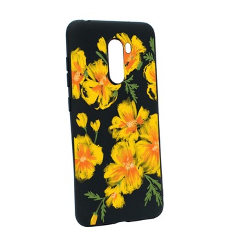 Husa de protectie Flori, culorile de pastel, pentru Xiaomi PocoPhone F1, rezistenta la uzura, anti-alunecare, din silicon Premium, B502 Husa de protectie Flori, culorile de pastel, pentru Xiaomi PocoPhone F1, rezistenta la uzura, anti-alunecare, din silicon Premium, B502