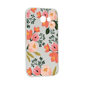 Husa de protectie Flori, culorile de pastel, pentru Samsung Galaxy A3 2017, rezistenta la uzura, anti-alunecare, din silicon Premium, W504 Husa de protectie Flori, culorile de pastel, pentru Samsung Galaxy A3 2017, rezistenta la uzura, anti-alunecare, din silicon Premium, W504